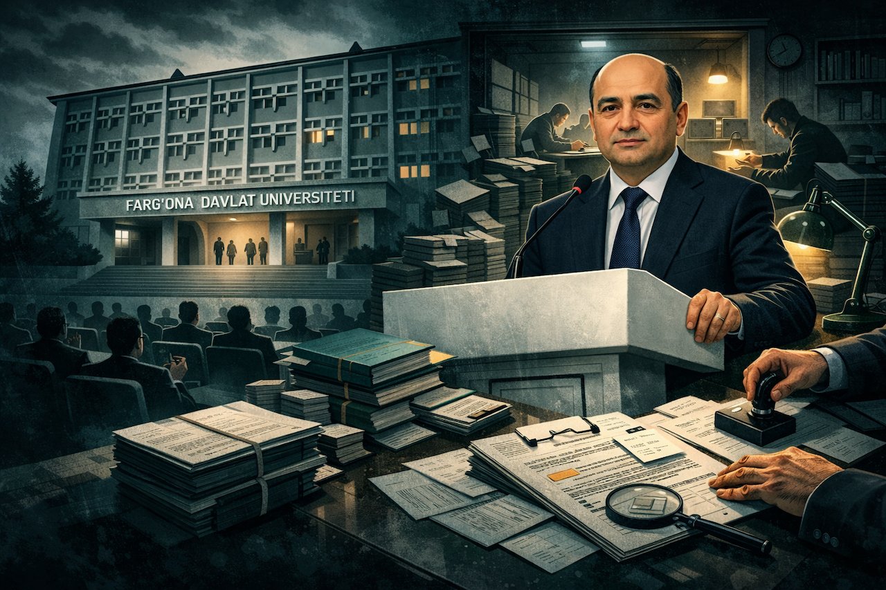 ФАРҒОНА ДАВЛАТ УНИВЕРСИТЕТИДА ИЛМИЙ ИШЛАР САВДОСИ ВА ПЛАГИАТ