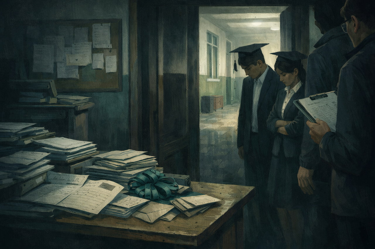 АНДИЖОНДАГИ 48-МАКТАБДА БИТИРУВЧИЛАР ЧЎНТАГИГА ҚЎЛ СОЛИНЯПТИМИ?