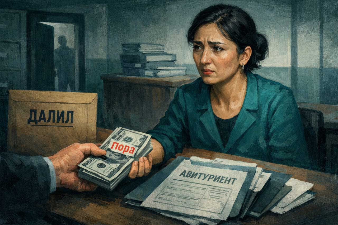 ФИРИБГАР ЎҚИТУВЧИ ПОРА БИЛАН УШЛАНДИ